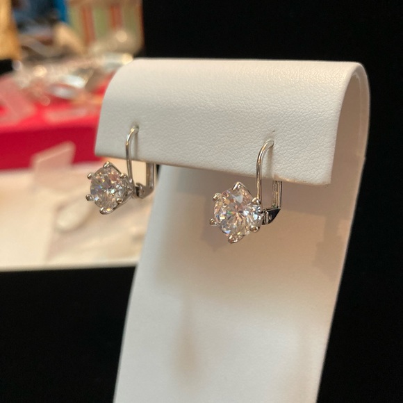 2 Carat Cubic Z Solitaire Huggie